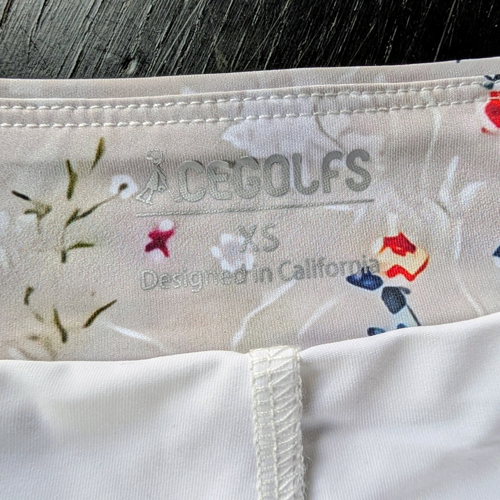 Acegolfs Women's XS Floral Mini Golf Skort Country Club Old Money Athleisure - Picture 3 of 7